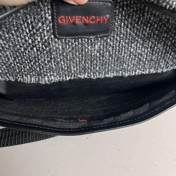 Vintage Givenchy Overnight Travel Bag Carry On Luggage Duffle Tweed Weekender - Picture 11 of 16